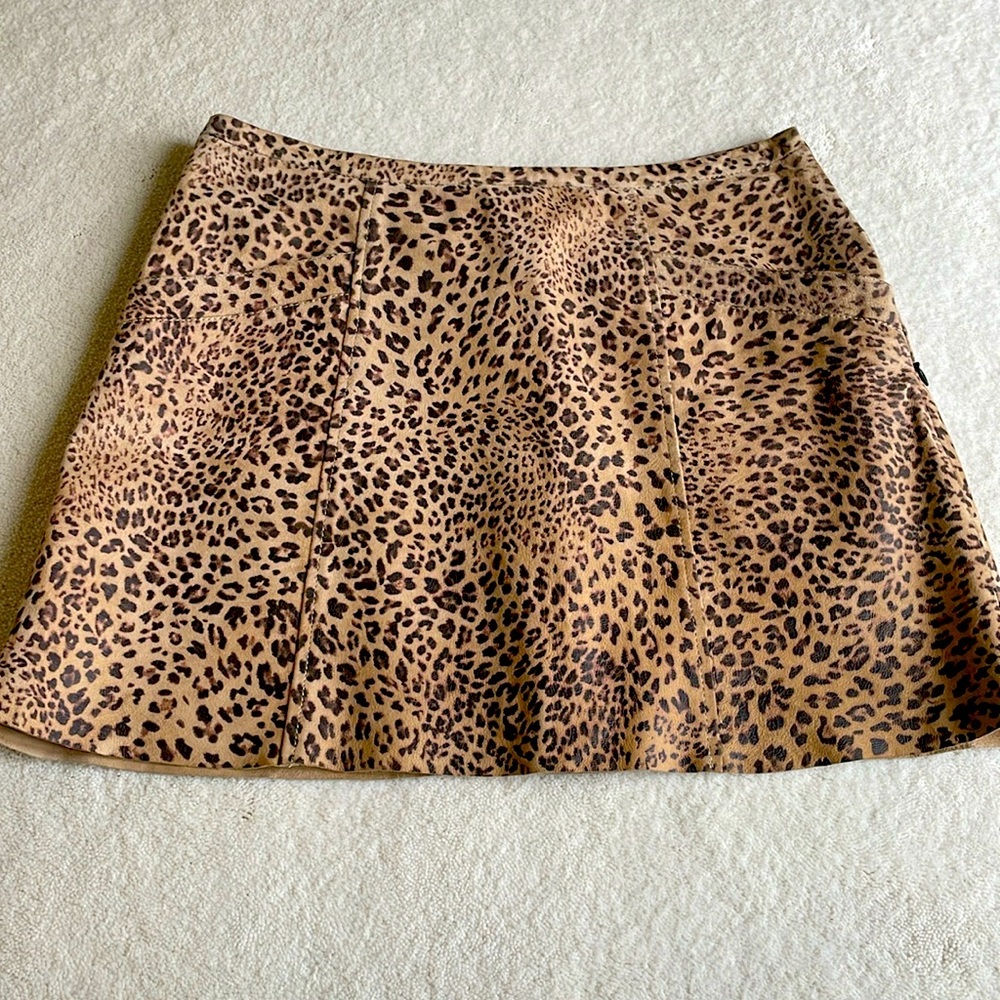 Joie 100% Goat Leather Skirt